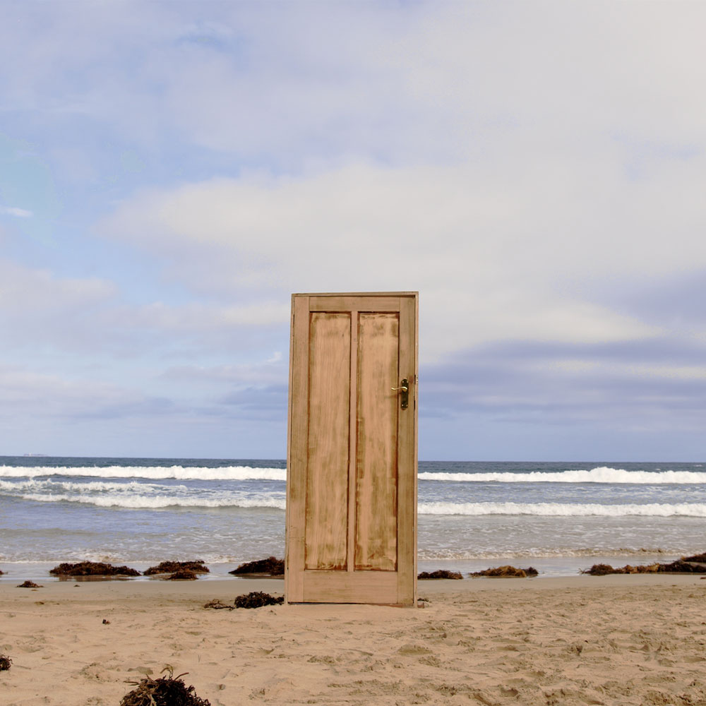 A photograph of the door from the music video ...Because I was born a girl